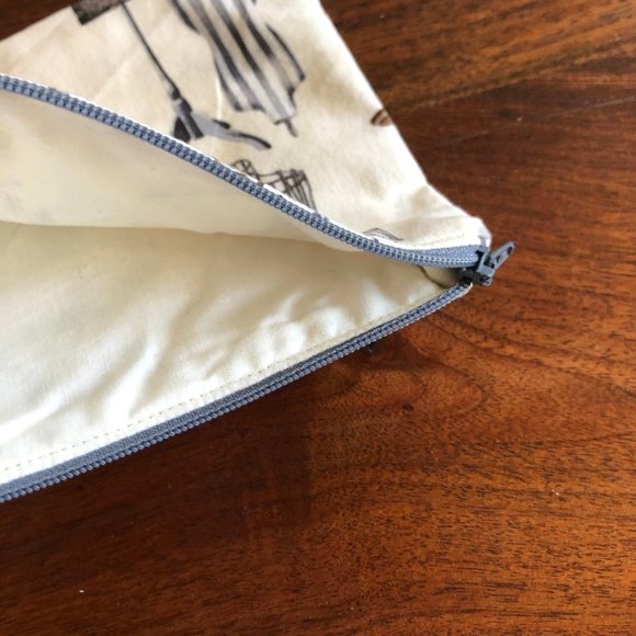 Lot 6 Handmade Zipper pouches bags Vintage Lot A - Picture 9 of 14